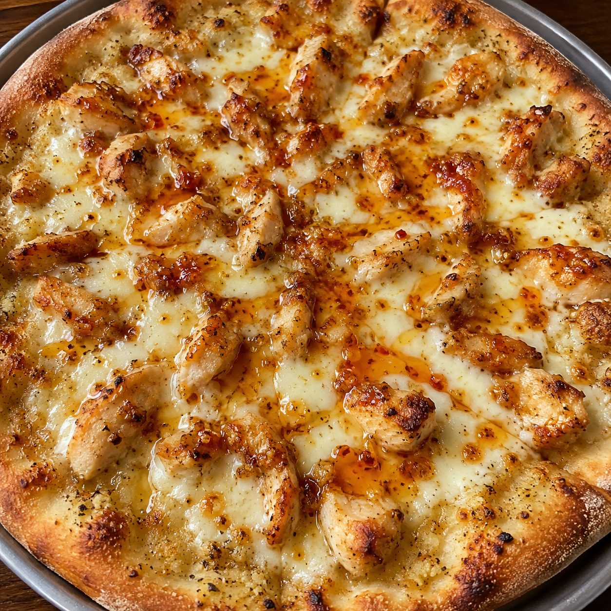 Hot Honey Chicken Pizza.