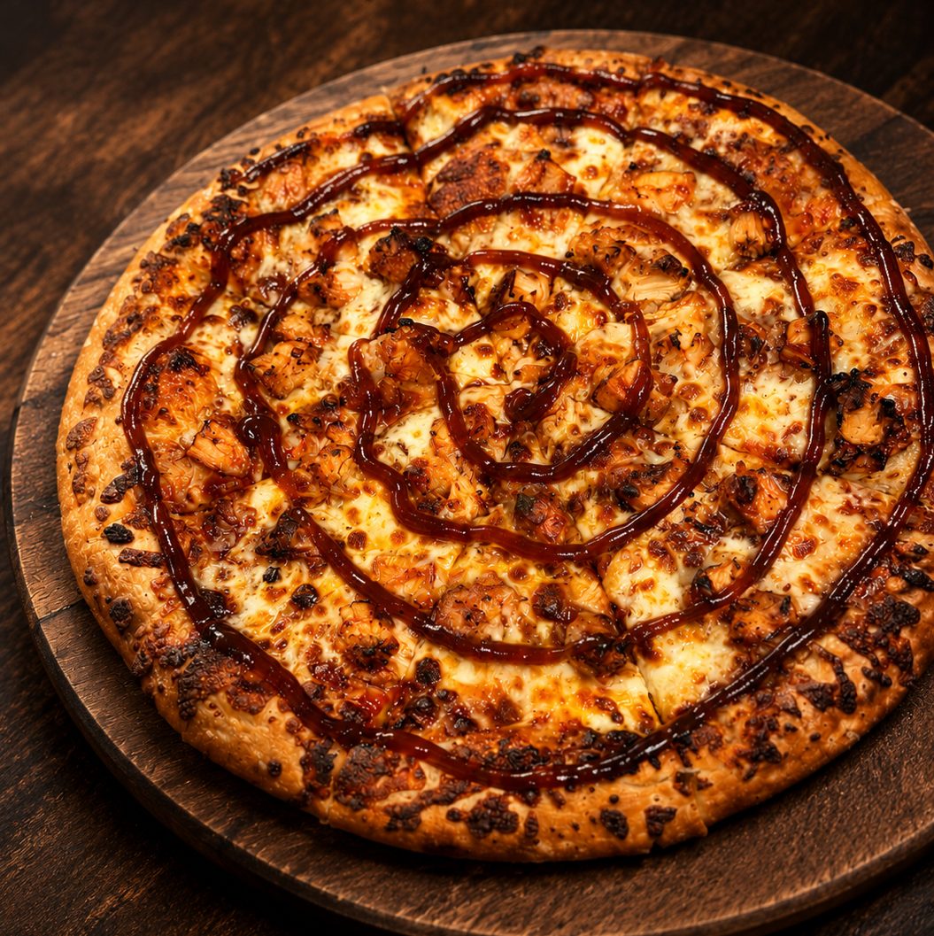 BBQ Chicken Pizza.