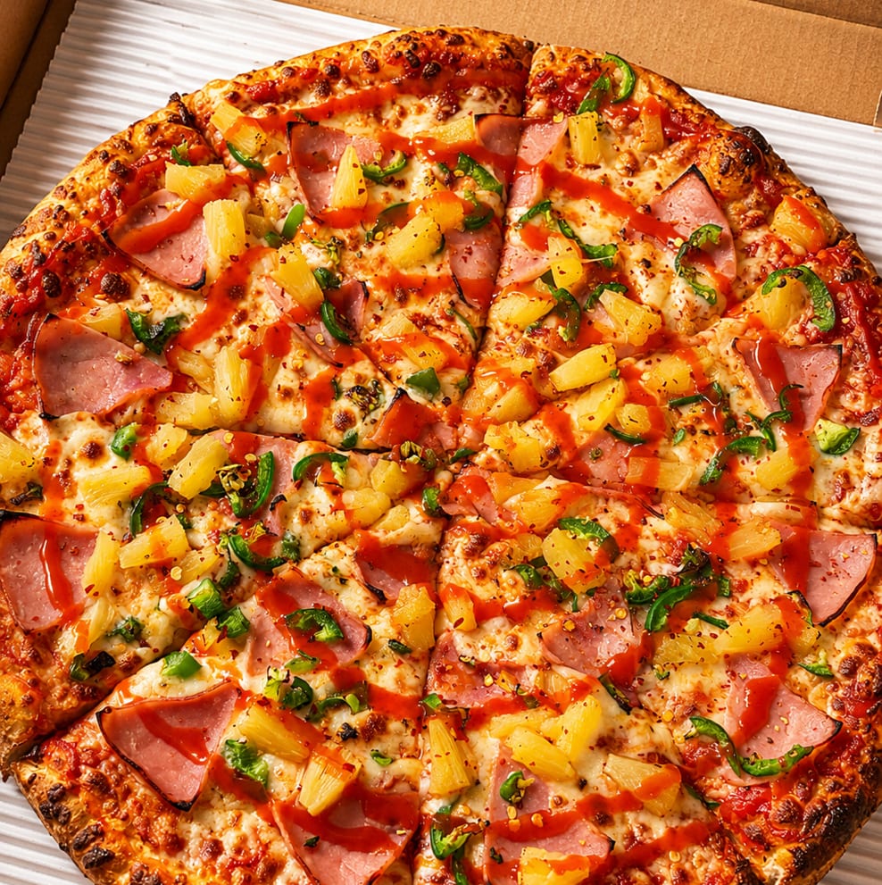 Hot Hawaiian Pizza.